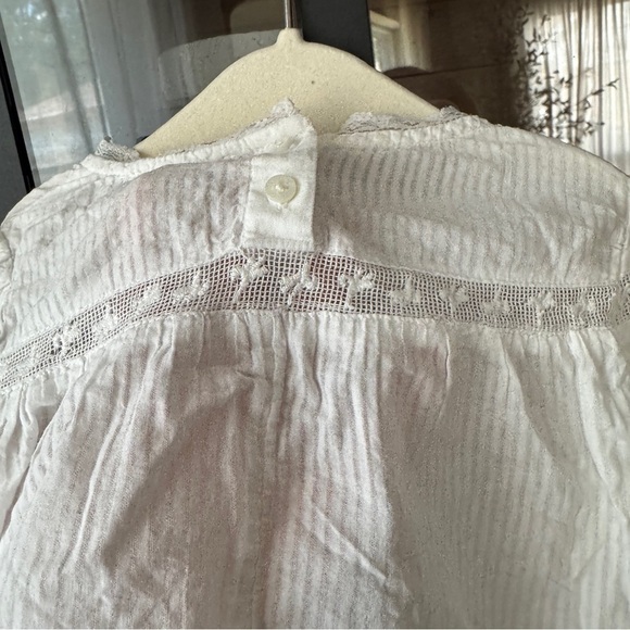 Cyrillus paris embroidered lace crochet knit blouse top toddler girl long sleeve - Picture 4 of 10